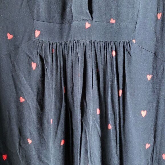 Anthropologie Whistles Mia Heart Print Mini Dress Size 4 - Picture 8 of 16